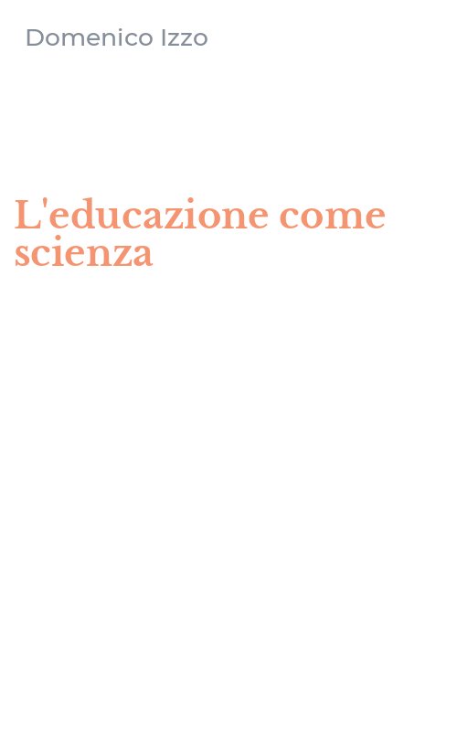 L'educazione come scienza