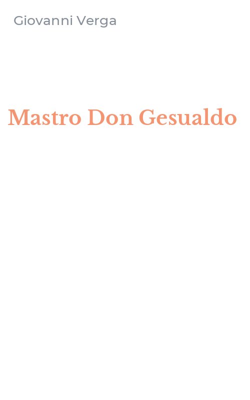 Mastro Don Gesualdo