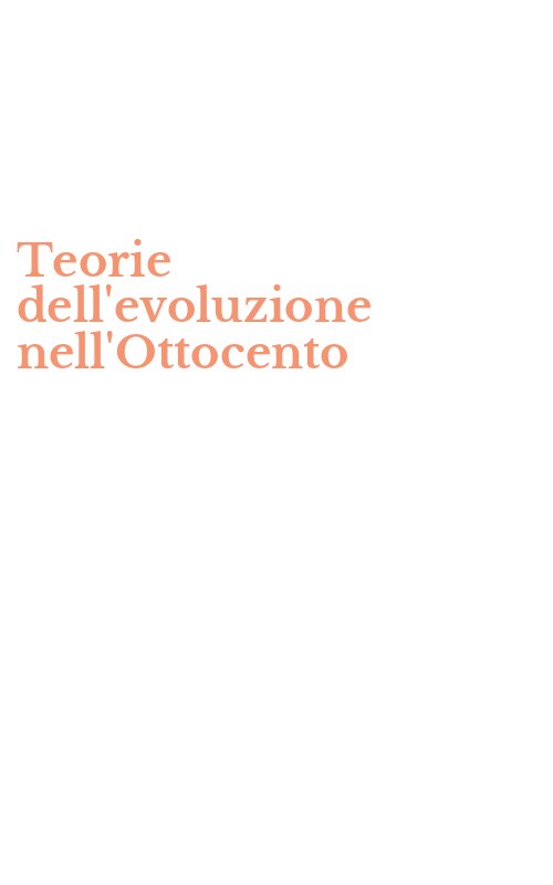 Teorie dell'evoluzione nell'Ottocento