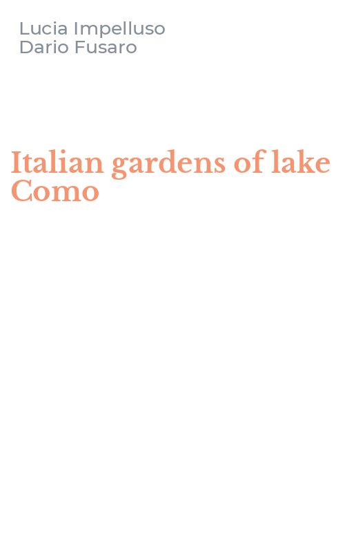 Italian gardens of lake Como