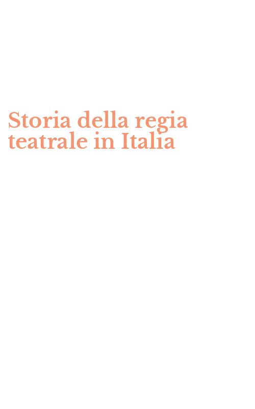 Storia della regia teatrale in Italia