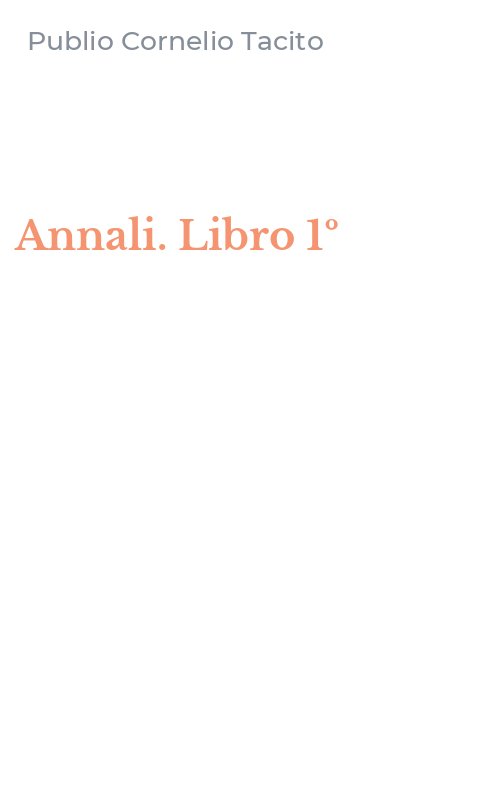 Annali. Libro 1º