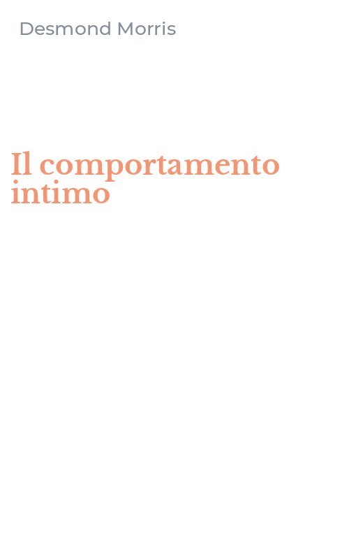 Il comportamento intimo