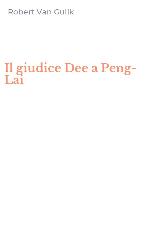 Il giudice Dee a Peng-Lai