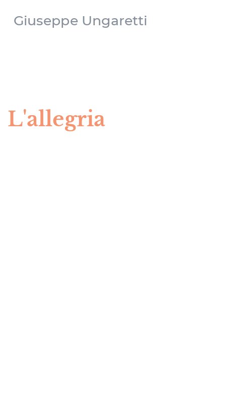 L'allegria