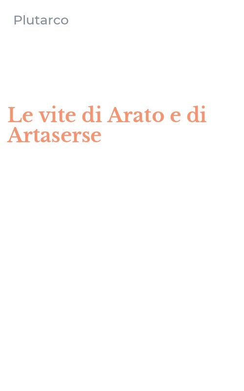 Le vite di Arato e di Artaserse