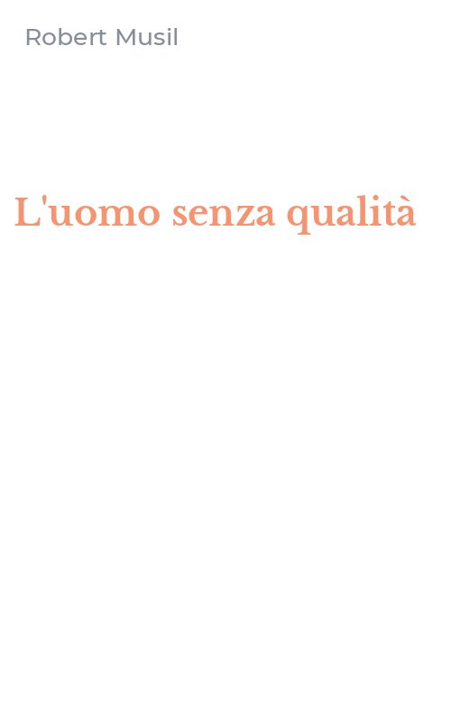 L'uomo senza qualità