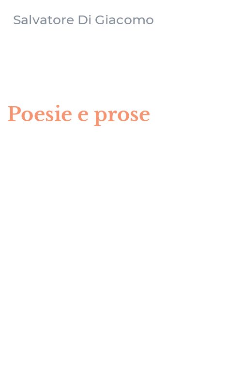Poesie e prose