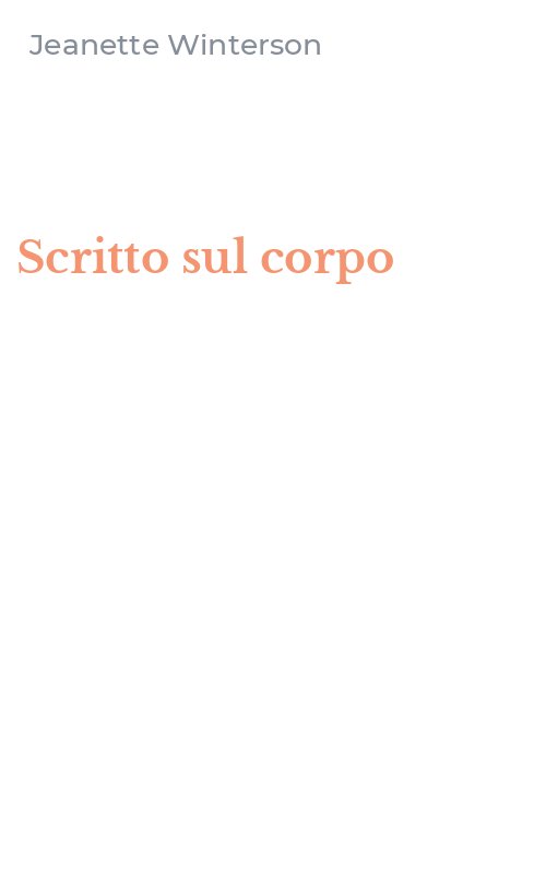 Scritto sul corpo