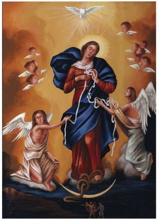 MADONNA CHE SCIOGLIE I NODI 22X30 CM