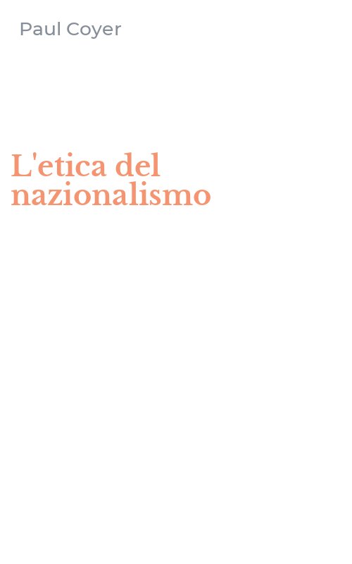 L'etica del nazionalismo