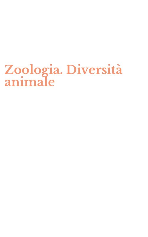 Zoologia. Diversità animale