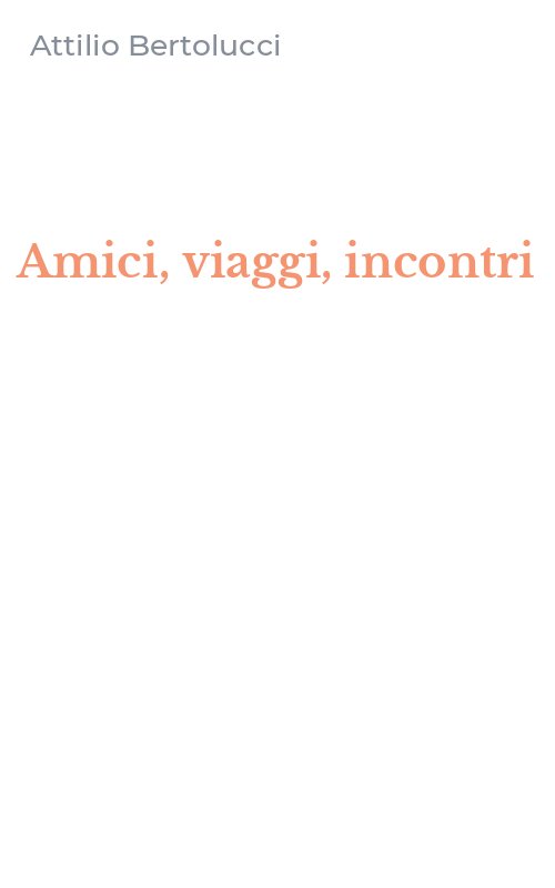 Amici, viaggi, incontri