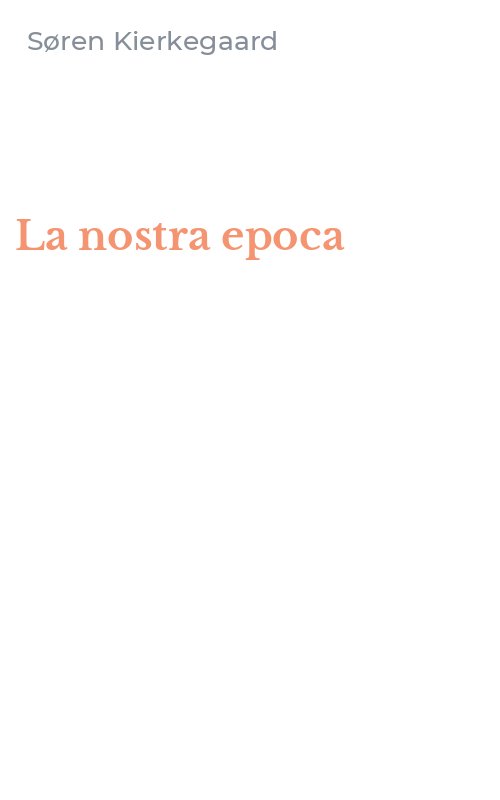 La nostra epoca