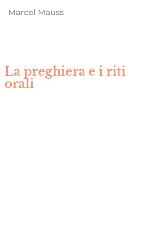 La preghiera e i riti orali