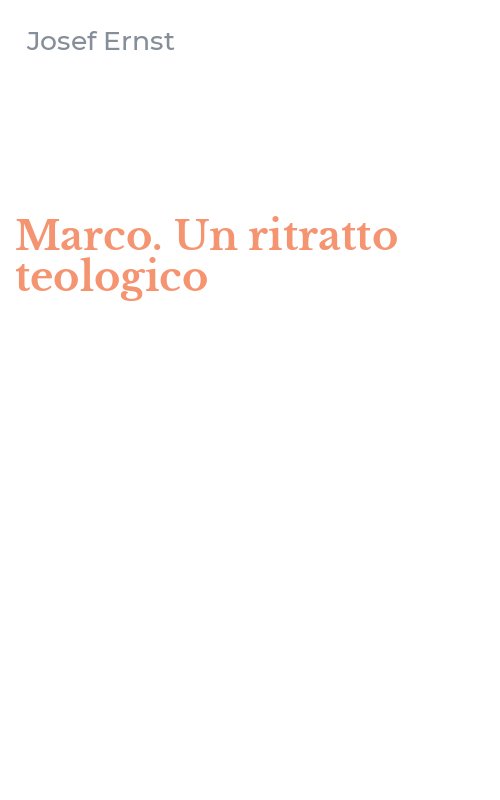 Marco. Un ritratto teologico