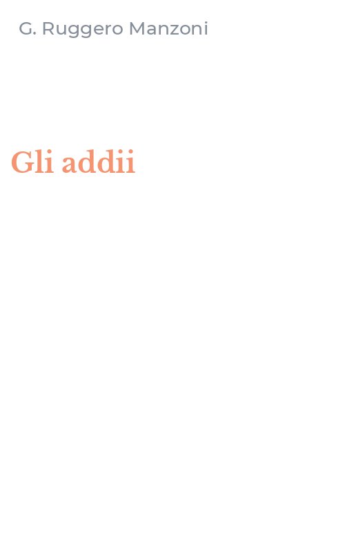 Gli addii