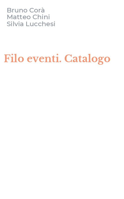 Filo eventi. Catalogo