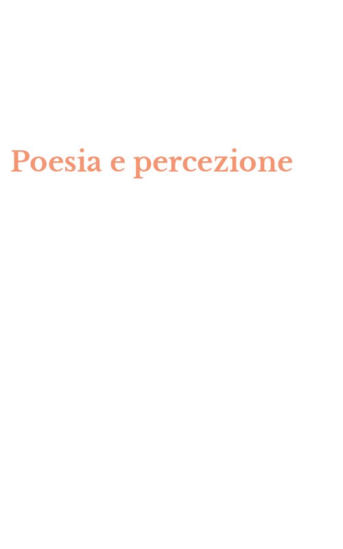 Poesia e percezione