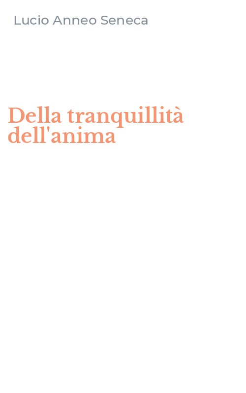 Della tranquillità dell'anima