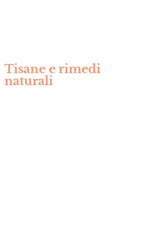 Tisane e rimedi naturali