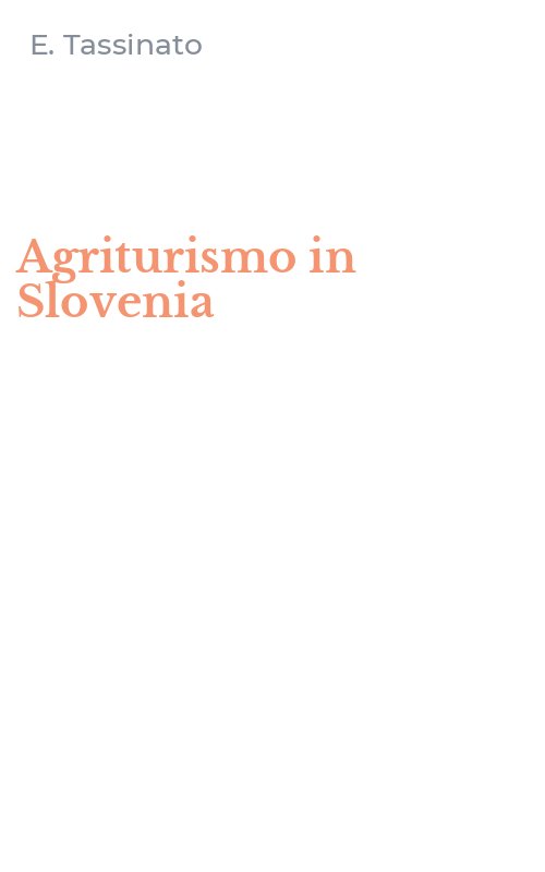 Agriturismo in Slovenia