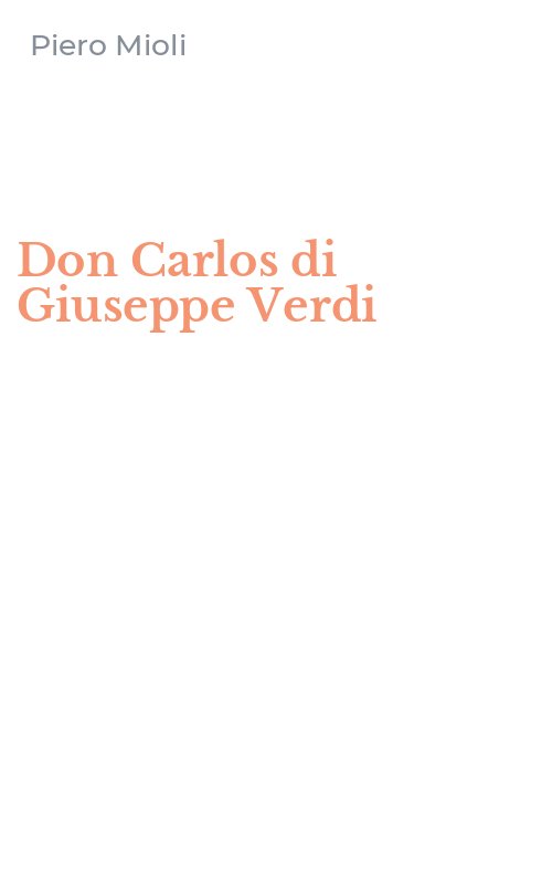 Don Carlos di Giuseppe Verdi