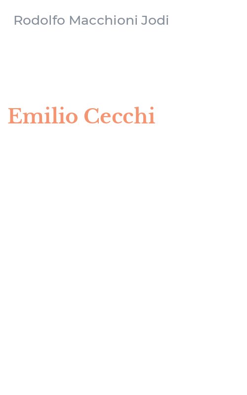 Emilio Cecchi