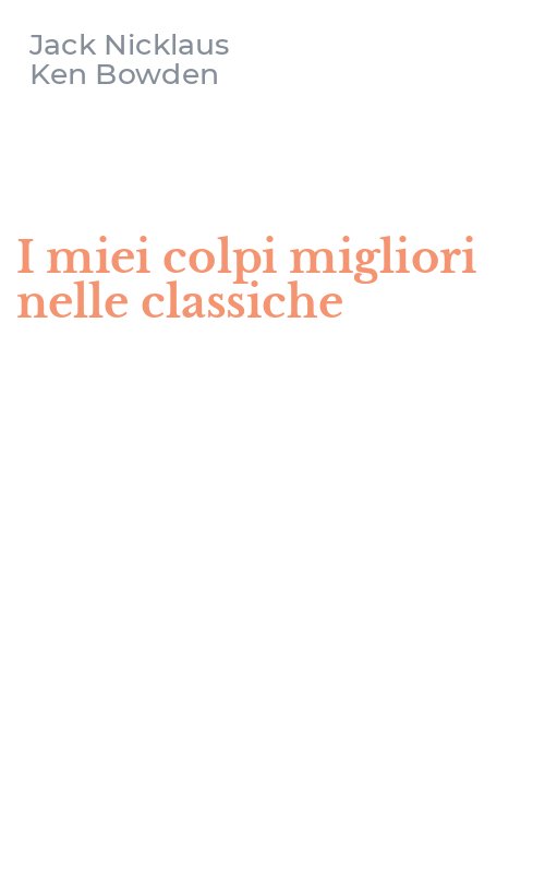 I miei colpi migliori nelle classiche