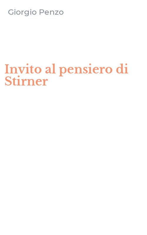 Invito al pensiero di Stirner