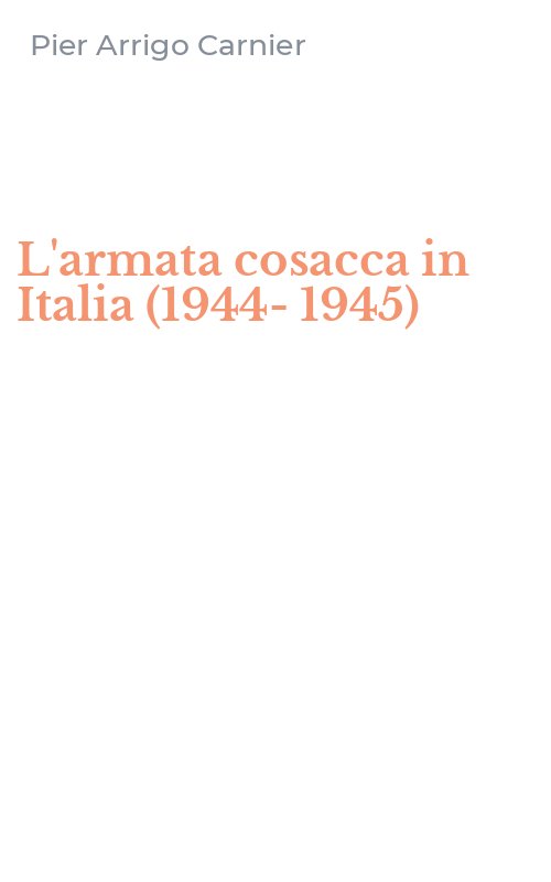 L'armata cosacca in Italia (1944-1945)