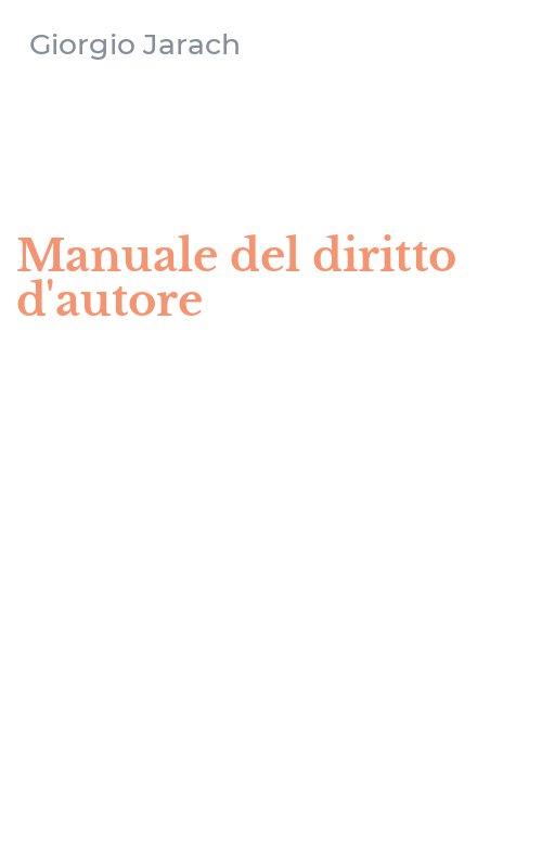 Manuale del diritto d'autore