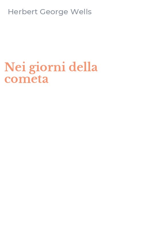 Nei giorni della cometa