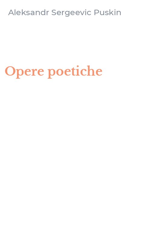 Opere poetiche