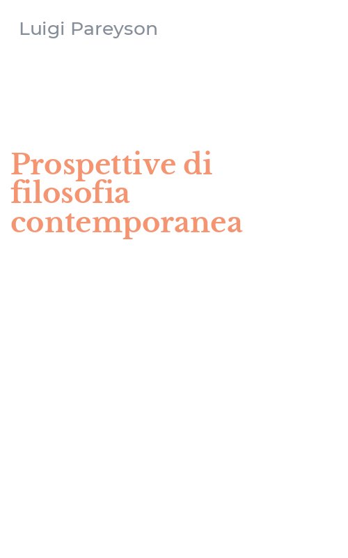 Prospettive di filosofia contemporanea