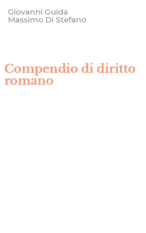 Compendio di diritto romano