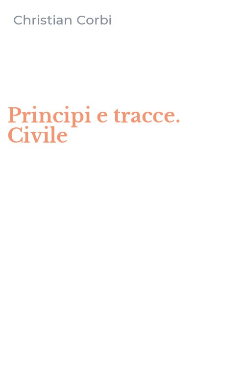 Principi e tracce. Civile