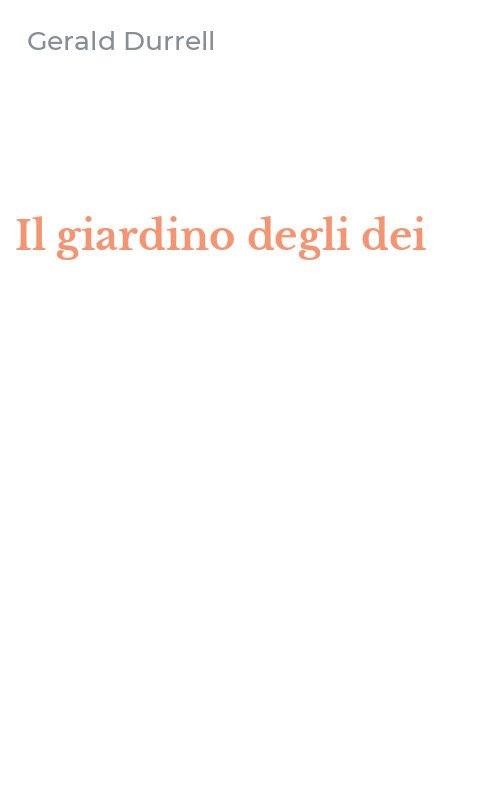 Il giardino degli dei