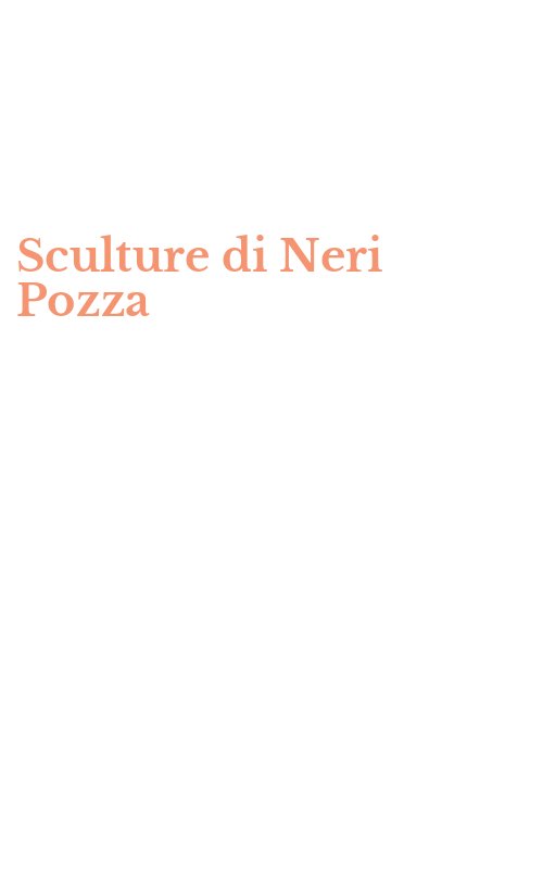 Sculture di Neri Pozza