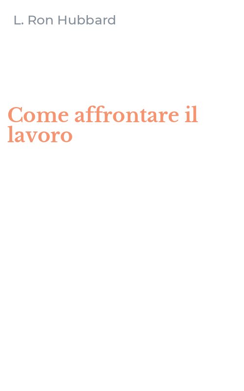 Come affrontare il lavoro