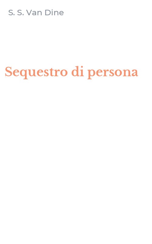 Sequestro di persona