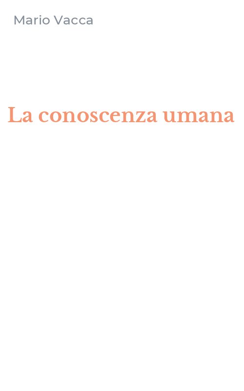 La conoscenza umana