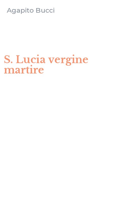 S. Lucia vergine martire