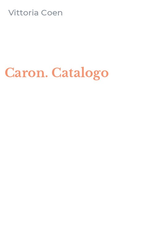 Caron. Catalogo