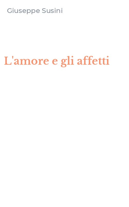 L'amore e gli affetti