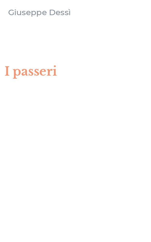 I passeri