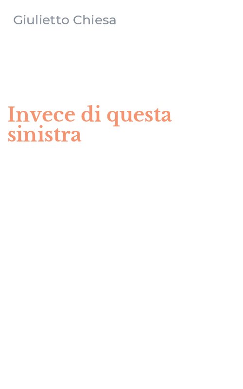 Invece di questa sinistra