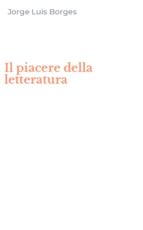 Il piacere della letteratura