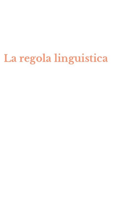 La regola linguistica