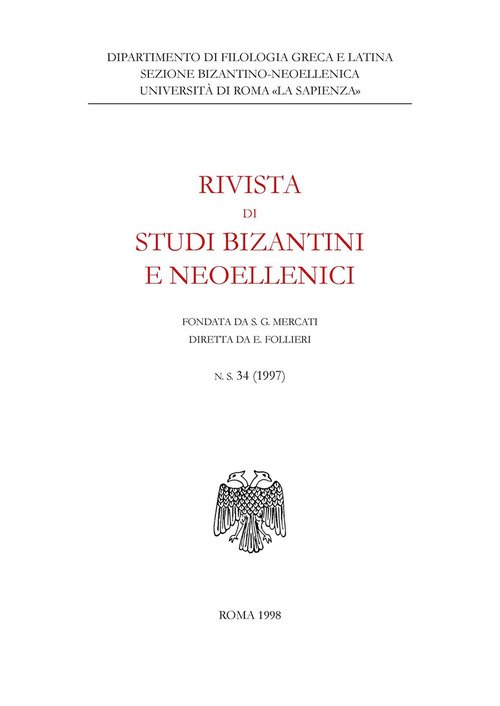 Rivista di studi bizantini e neoellenici